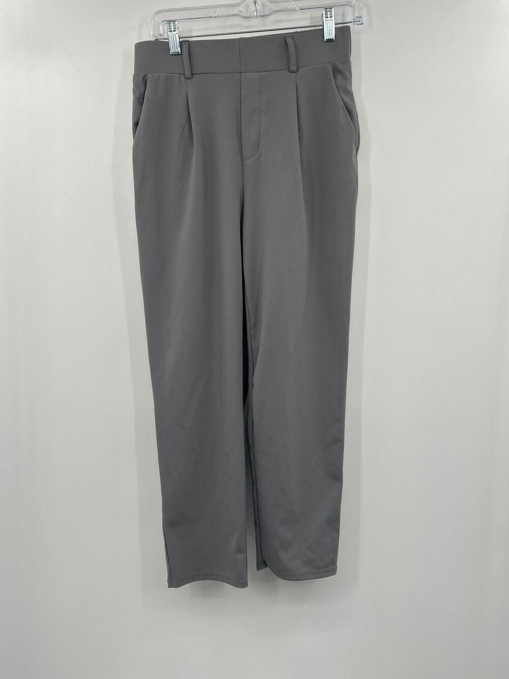 Halara Gray Straight-Leg Pull On Pants Women’s Medium Regular Workwear Office